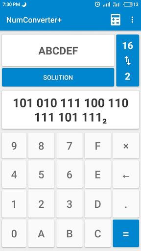 Numeral Systems: Calculator + Converter - Image screenshot of android app