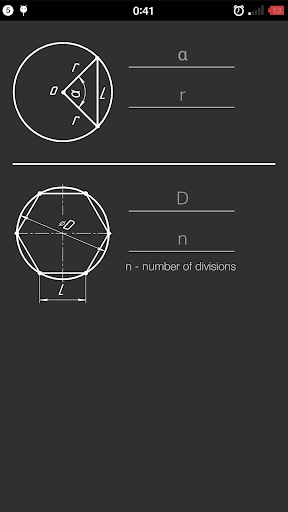 Chord length - Image screenshot of android app
