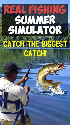 Real Fishing Summer Simulator - Gameplay image of android game