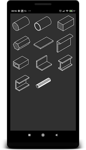 Metal Weight  Calculator - Image screenshot of android app