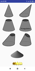 Flat pattern cone calculator - عکس برنامه موبایلی اندروید