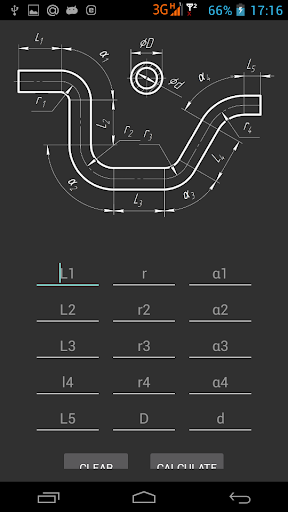 Metal Bending Calculator - Image screenshot of android app