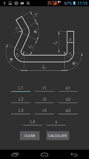 Metal Bending Calculator - Image screenshot of android app
