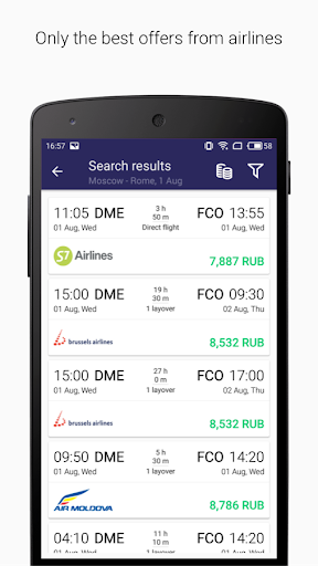 Tickets.ru Air tickets - Image screenshot of android app