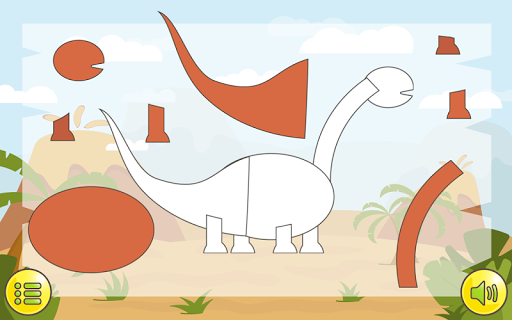 Dino Puzzle - Gameplay image of android game