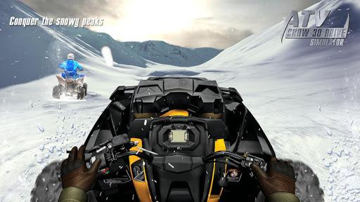 ATV Snow ۳D Drive Simulator - عکس بازی موبایلی اندروید