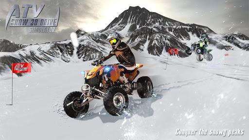ATV Snow ۳D Drive Simulator - عکس بازی موبایلی اندروید