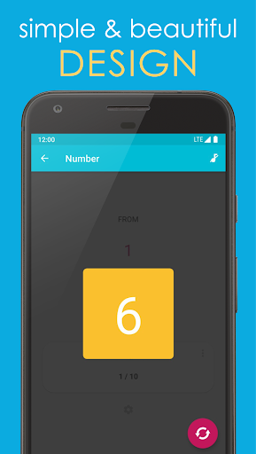 Random Number Generator - Image screenshot of android app