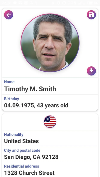 Person Generator - Generating - Image screenshot of android app