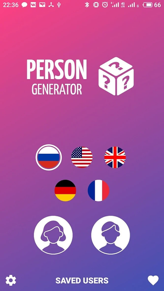 Person Generator - Generating - Image screenshot of android app