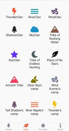Warriors. Characters - Image screenshot of android app