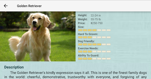 Dog Breeds - Image screenshot of android app