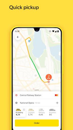 Yandex Go — taxi and delivery - Image screenshot of android app
