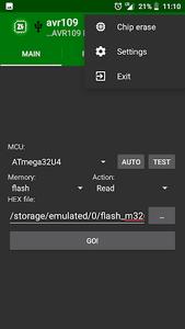 ZFlasher AVR - Image screenshot of android app