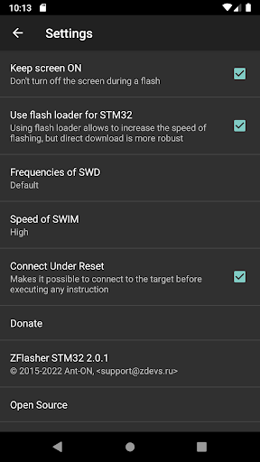 ZFlasher STM۳۲ - عکس برنامه موبایلی اندروید
