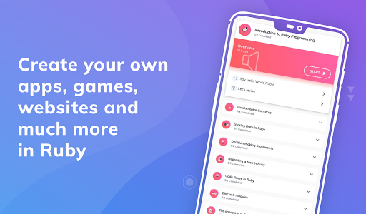 Learn Ruby - عکس برنامه موبایلی اندروید