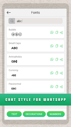 Chat Font Style for Whatsapp - عکس برنامه موبایلی اندروید