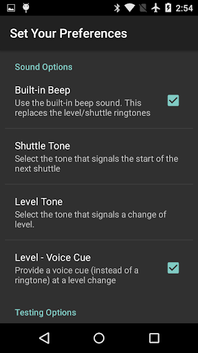 Beep Test - Image screenshot of android app