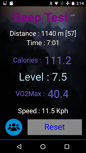 Beep Test - Image screenshot of android app