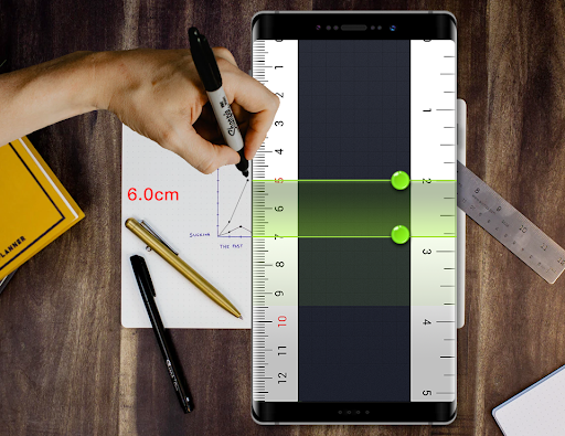 Ruler, Protractor, BubbleLevel - عکس برنامه موبایلی اندروید