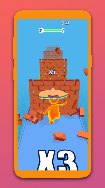 Orange Crash - Gameplay image of android game