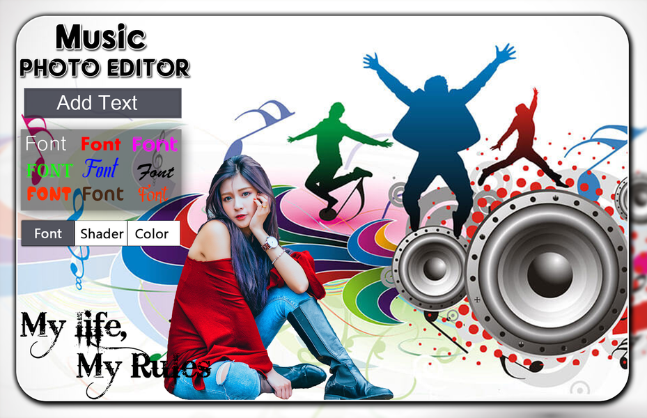 Music Photo Editor - عکس برنامه موبایلی اندروید