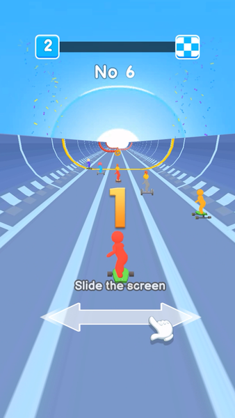 Crazy Skate Race - Gameplay image of android game