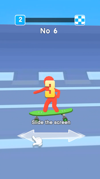 Crazy Skate Race - Gameplay image of android game