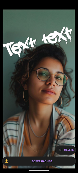 Text behind image - عکس برنامه موبایلی اندروید