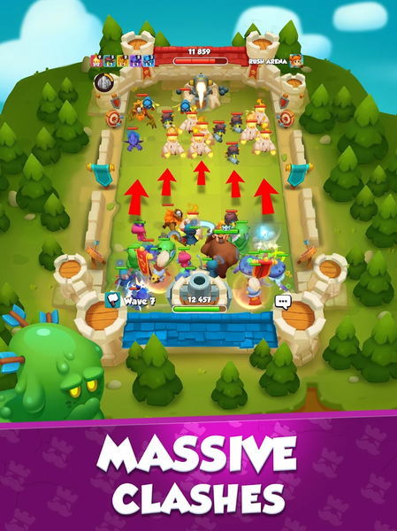 Rush Arena: PvP Tower Defense - Gameplay image of android game