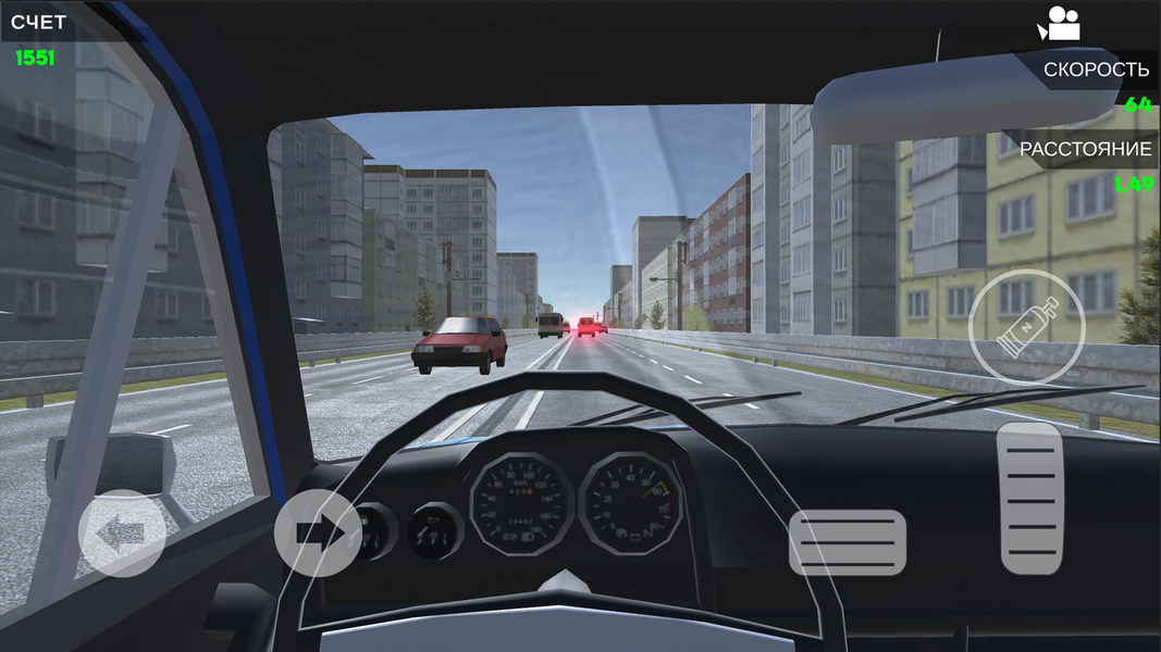 Turbo VAZ: Traffic Highway - Gameplay image of android game