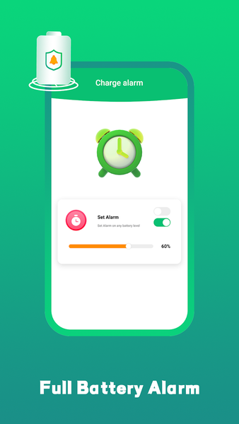 Full Battery Alarm - عکس برنامه موبایلی اندروید