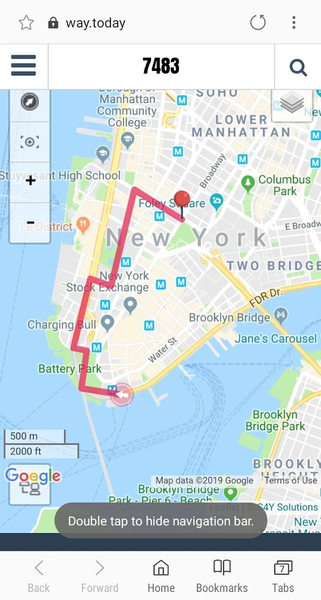 WayToday anonymous GPS tracker - Image screenshot of android app