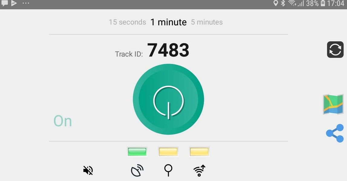 WayToday anonymous GPS tracker - Image screenshot of android app