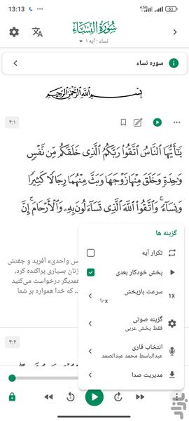قران کریم ( قران یاسین ) - Image screenshot of android app