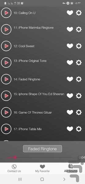 اهنگ زنگ موبایل باکلاس - عکس برنامه موبایلی اندروید