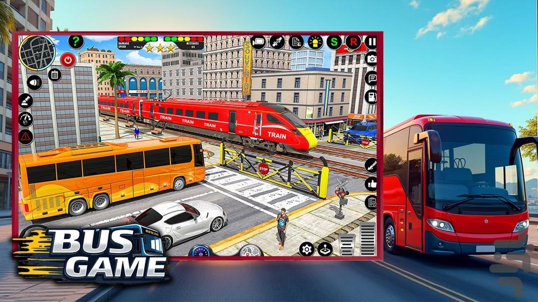 بازی رانندگی با اتوبوس - Gameplay image of android game