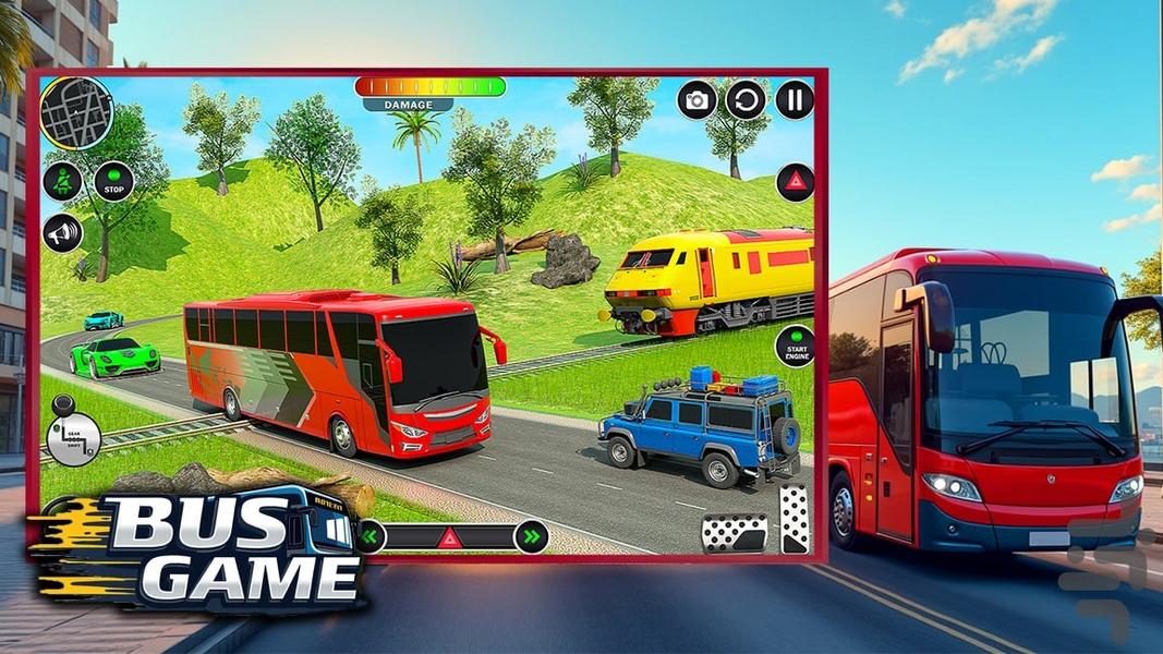 بازی رانندگی با اتوبوس - Gameplay image of android game