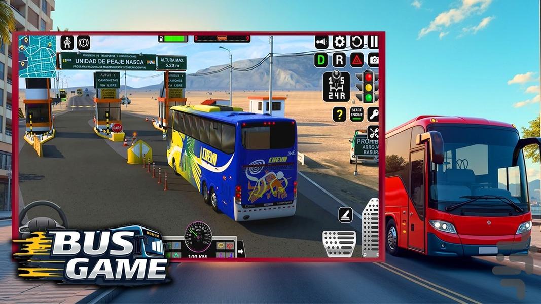 بازی رانندگی با اتوبوس - Gameplay image of android game