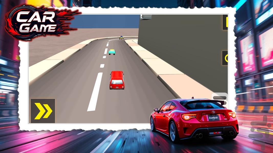 بازی ماشین مسابقه ای کودکانه - Gameplay image of android game