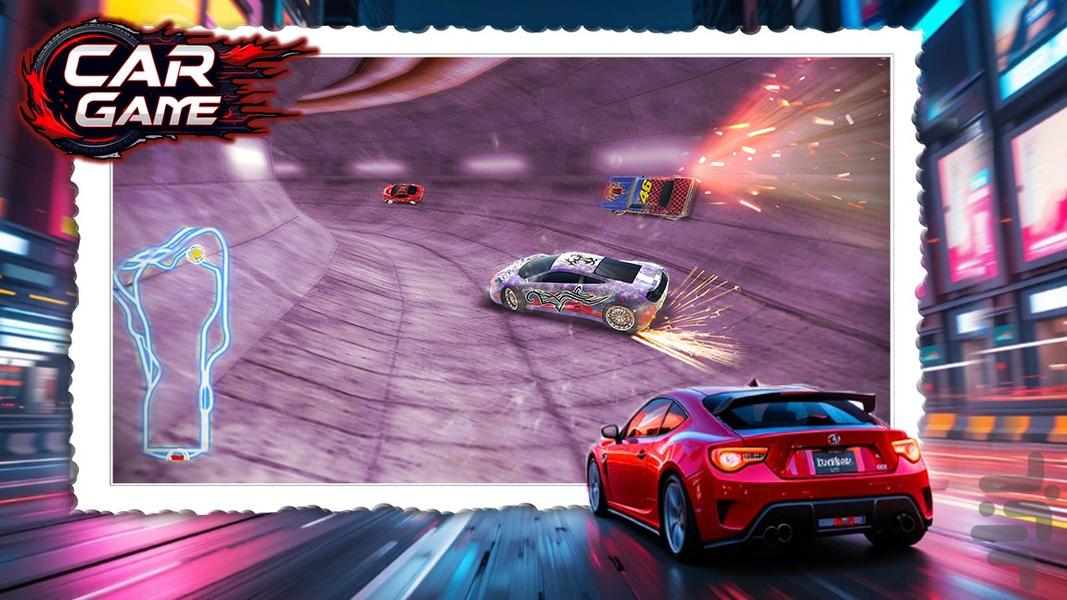 بازی ماشین مسابقه ای کودکانه - Gameplay image of android game