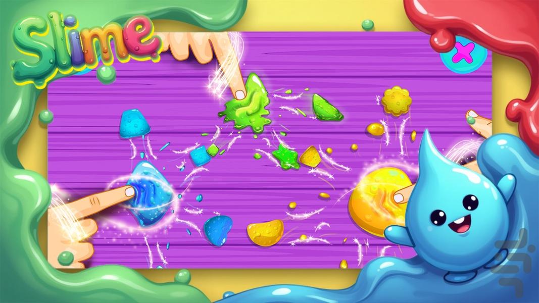اسلایم بازی کودکانه - Gameplay image of android game