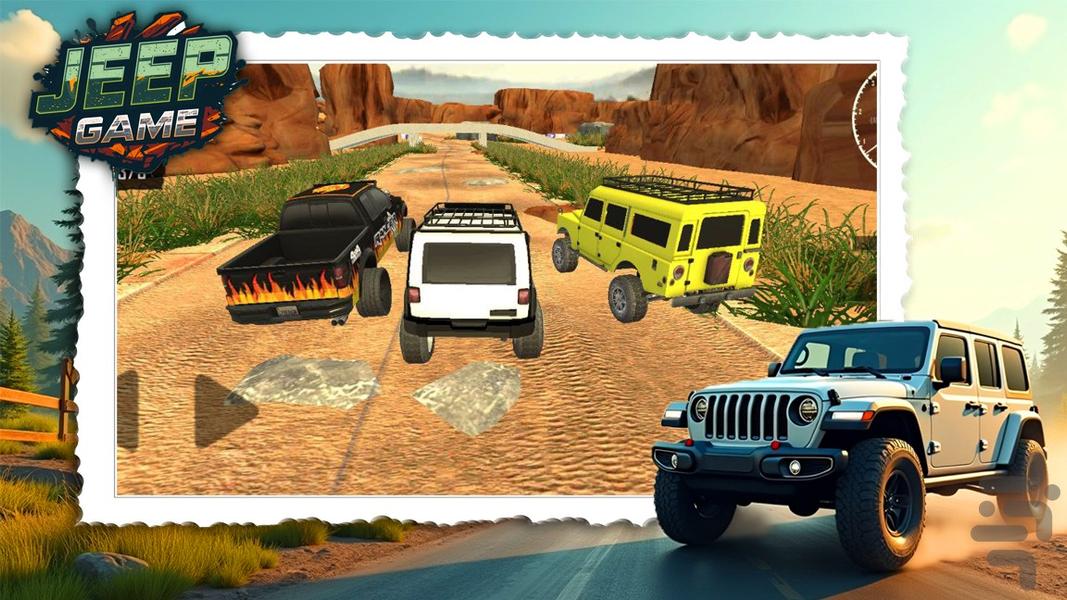 بازی ماشینی جیپ - عکس بازی موبایلی اندروید
