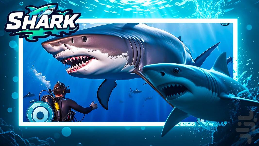 بازی ترسناک کوسه - Gameplay image of android game