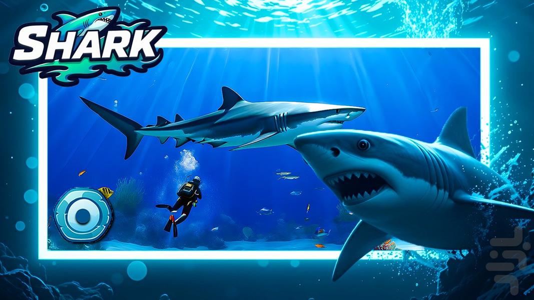 بازی ترسناک کوسه - Gameplay image of android game