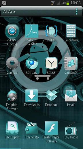 ADW Theme Cyanogen - Image screenshot of android app