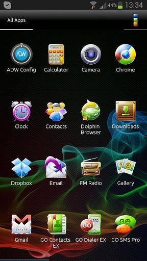 ADW Theme Samoled - Image screenshot of android app