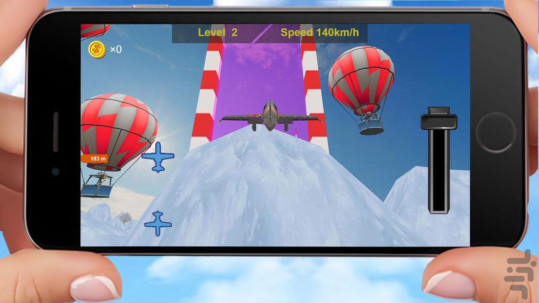 airplane game - Gameplay image of android game