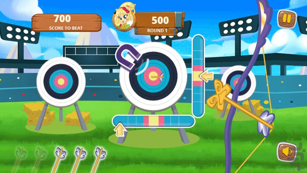 Archer girls game - Gameplay image of android game