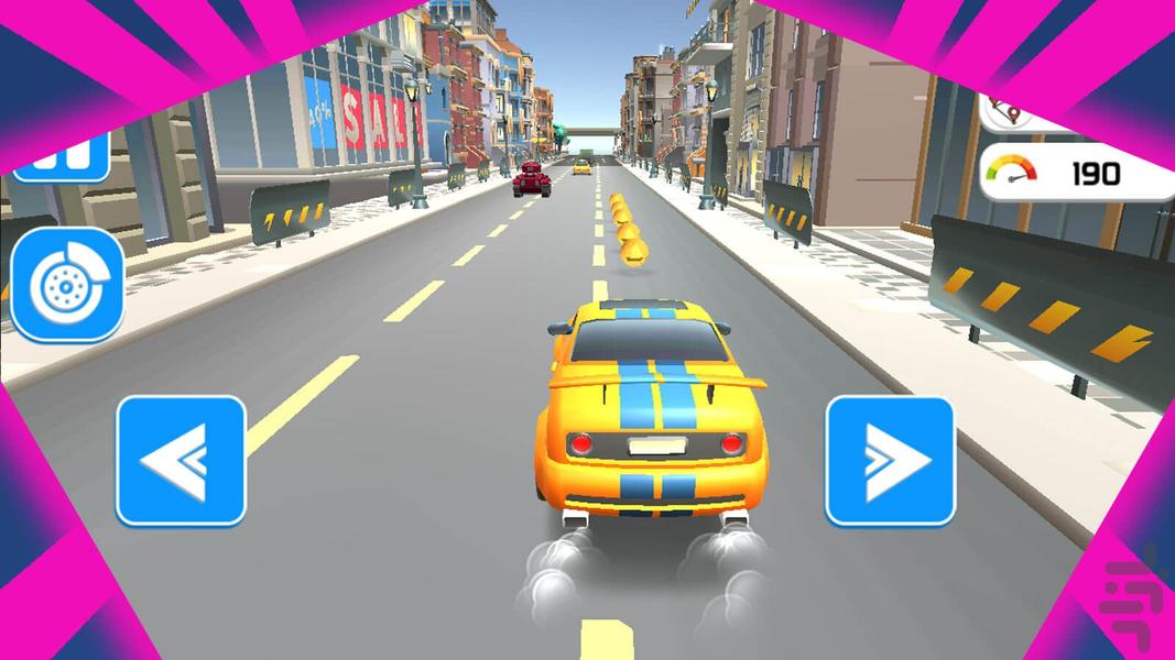 ماشین بازی در ترافیک - عکس بازی موبایلی اندروید
